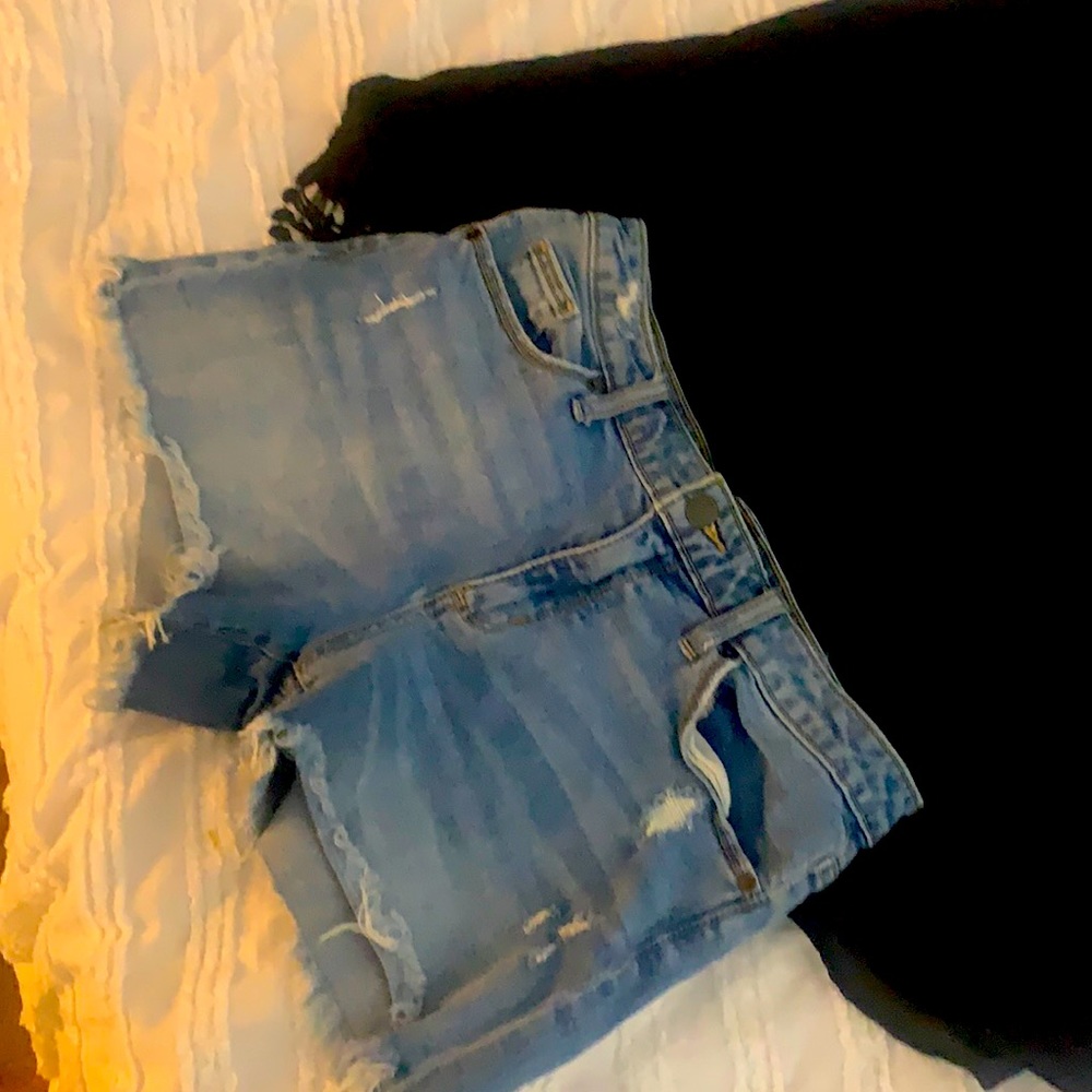 Size small two black mini dress with jeans shorts